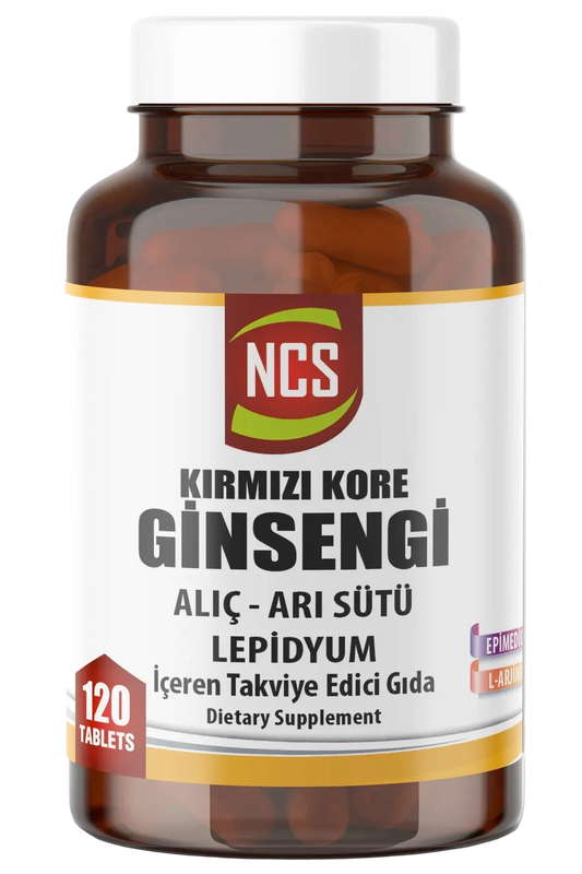 NCS Korean Red Ginseng Alıç Arı Sütü L Arjinin 120 Tablet