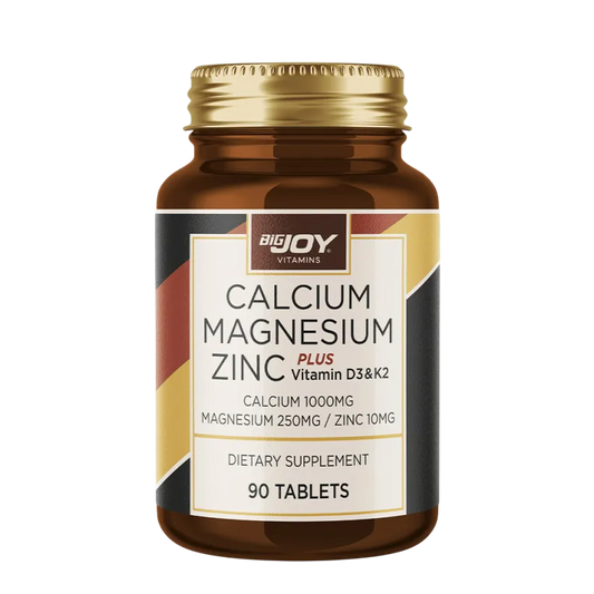 Bigjoy Vitamins Calcium Magnesium Zinc (Kalsiyum Magnezyum Çinko) + D3 K2 90 Tablet