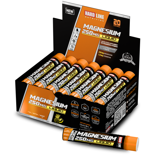 Hardline Magnesium Liquid 250mg 30ml x 20 Adet