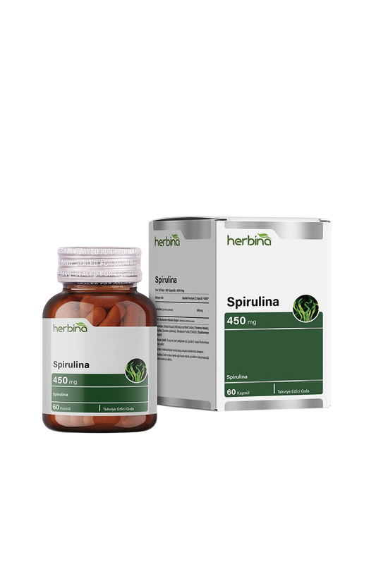 Herbina Spirulina 450mg 60 Kapsül