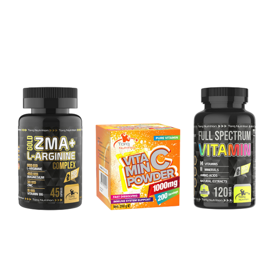 TORQ NUTRITION ZMA & VITAMIN C & FULL SPECTRUM VITAMIN SETI