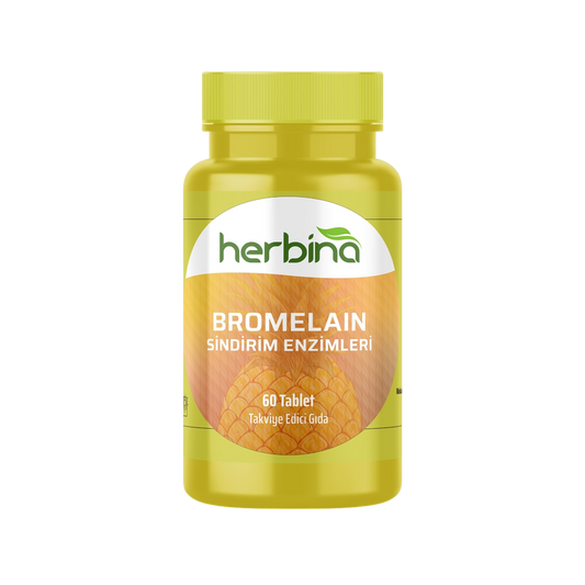 Herbina Bromelain Sindirim Enzimleri 60 Tablet