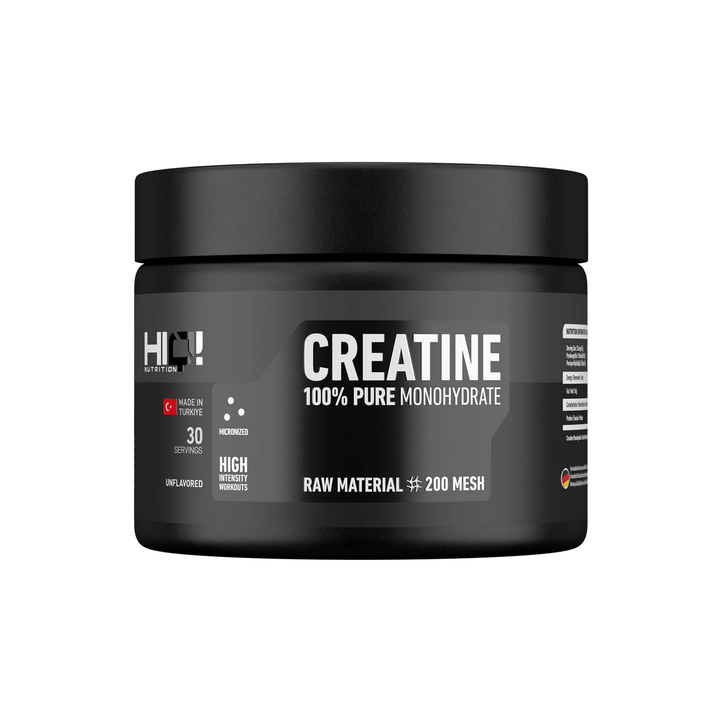 HIQ Nutrition Creatine %100 Pure Monohydrate Aromasız