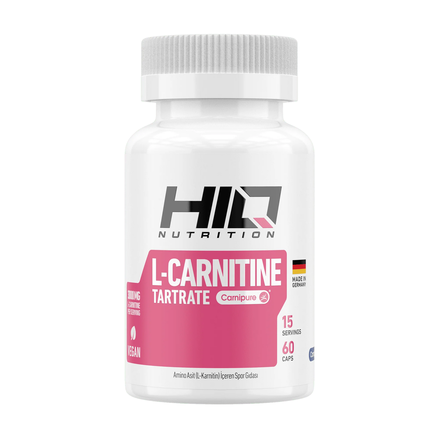 HIQ Nutrition L-Carnitine Karnitin Tartare 60 Kapsül