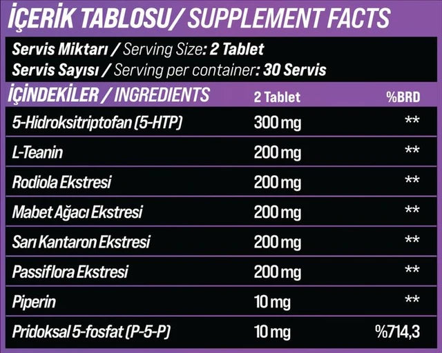 Grimsupps 5-HTP Relax & Calm 60 Tablet