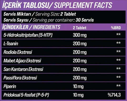 Grimsupps 5-HTP Relax & Calm 60 Tablet