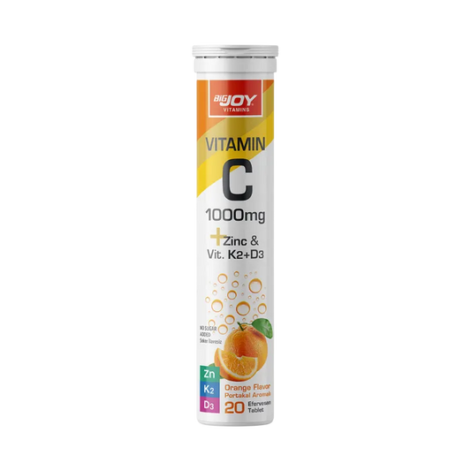 Bigjoy Vitamins Vitamin C 1000mg Zinc Çinko & Vit.K2+D3 - 20 Efervesan Tablet