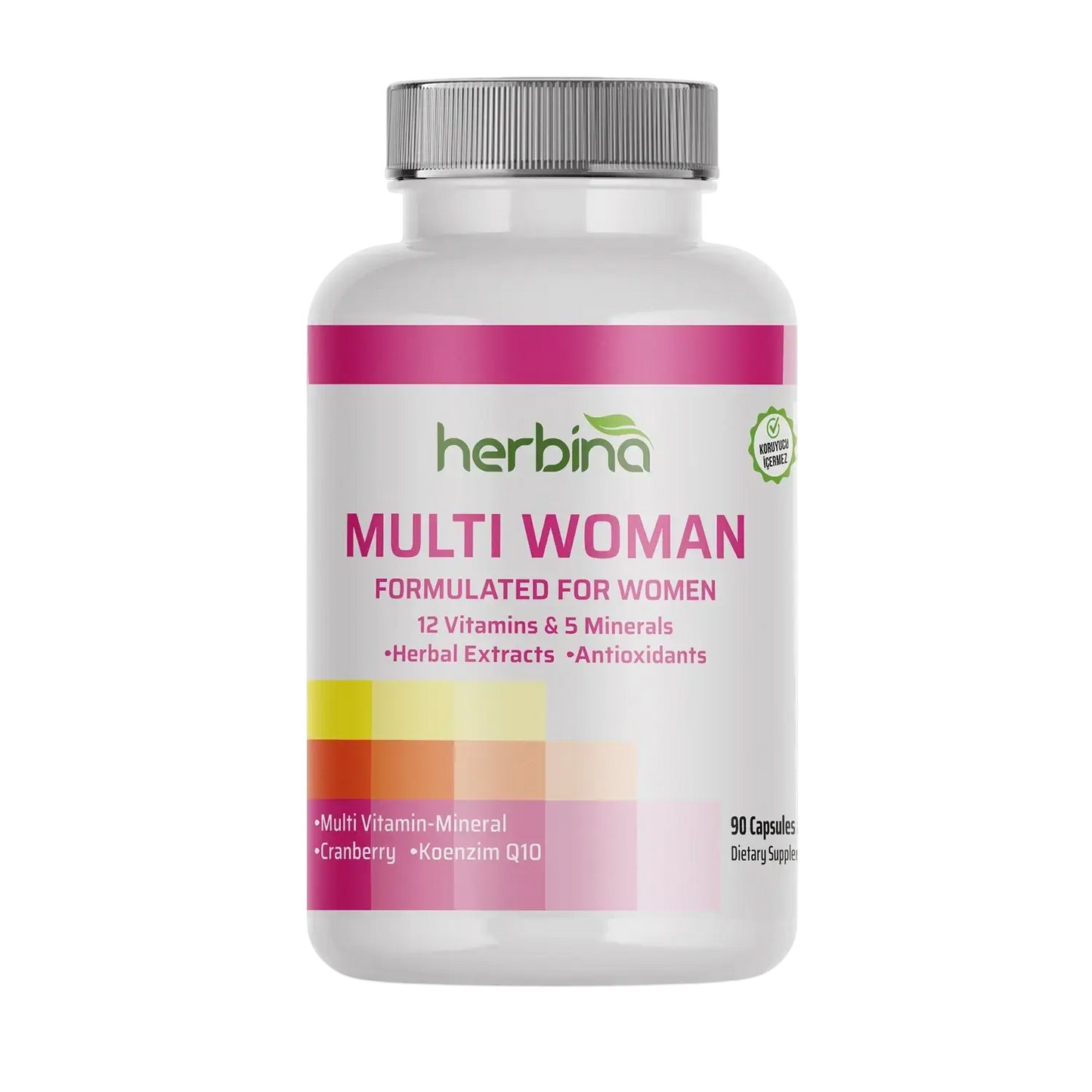 Herbina Multi Woman Kadınlara Özel Multivitamin Mineral 90 Kapsül