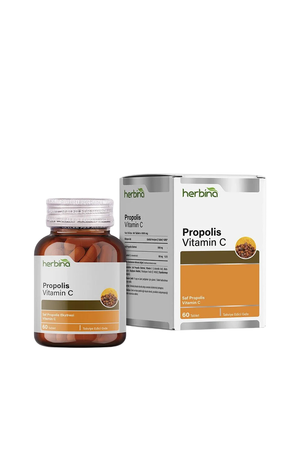 Herbina Propolis C Vitamini Kompleks 60 Kapsül