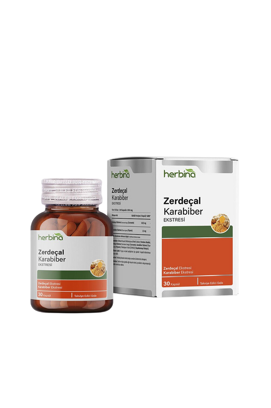 Herbina Zerdeçal Karabiber Ekstresi 30 Kapsül