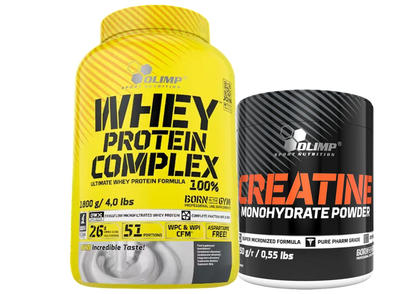 OLIMP WHEY PROTEIN COMPLEX & CREATINE SUPER MICRONIZED SET